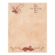 Thanksgiving Monogram Letter C Letterhead