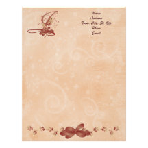 Thanksgiving Monogram Letter I Letterhead