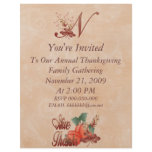 Thanksgiving Monogram N Flyer, Alphabet
