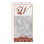 Thanksgiving Monogram W Photo Card