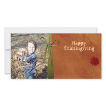 thanksgiving photo card
