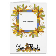 Thanksgiving Photo Template Card