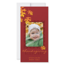 THANKSGIVING PHOTOCARD :: mache leaves 1