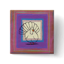 Thanksgiving pin turkey art unique colourful moder