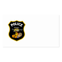 Thanksgiving Police Business Card
