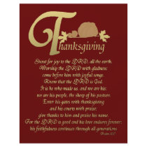 Thanksgiving - Psalm 100 Full Color Flyer