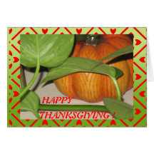 Thanksgiving Pumpkin Greeting Card