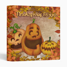thanksgiving recipes 3 ring binders
