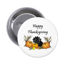 Thanksgiving Turkey Button