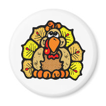 Thanksgiving Turkey Refrigerator Magnets