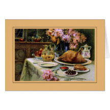Thanksgiving vintage cartes