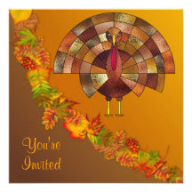 Thanksgivng Day Dinner Invitations