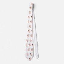 "Thankspigging" Funny Cartoon Pig Thanksgiving Neck Ties