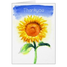 Thankyou sunflower card
