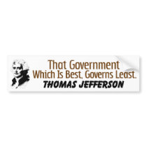 That Which Governs Least Bumper Sticker