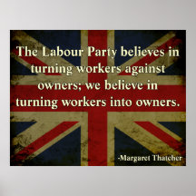 Thatcher Anti-Union Quote Poster