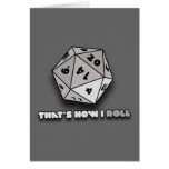 That's How I Roll d20 Cards
