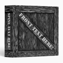 That's just Crate! - Black Wood - Vinyl Binders