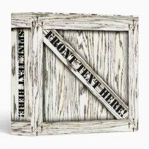 That's just Crate! - White Wood - 3 Ring Binders