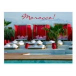 "That's life", Morocco luxury poolside Postcards