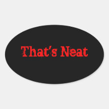 That's neat oval stickers