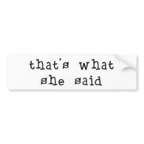 That's What She Said