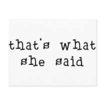 That's What She Said