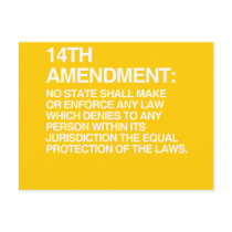 THE 14TH AMENDMENT POST CARD