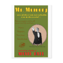 The 39 Steps: Advertising Poster for Mr. Memory