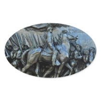 The 54th Massachusetts Volunteer Infantry Regiment Oval Sticker