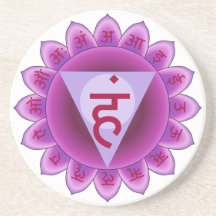 The 5th Primary Chakra Purple Vishuddha Beverage Coaster