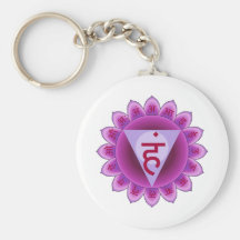 The 5th Primary Chakra Purple Vishuddha Keychain