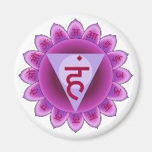 The 5th Primary Chakra Purple Vishuddha Magnets