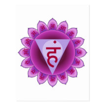 The 5th Primary Chakra Purple Vishuddha Post Card