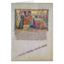 The 7th angel blowing his trumpet card