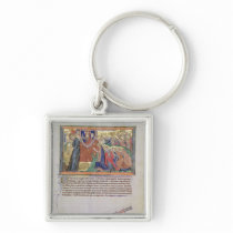 The 7th angel blowing his trumpet key chains