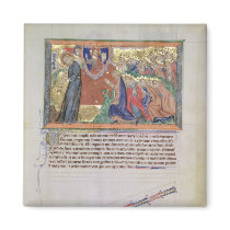 The 7th angel blowing his trumpet refrigerator magnets