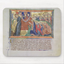The 7th angel blowing his trumpet mousepads