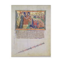 The 7th angel blowing his trumpet post card