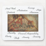 The 9-12 Project Mosaic and The 12 Values Mouse Pad