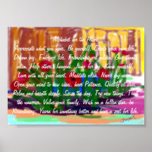 The ABC'S  of who you are Print