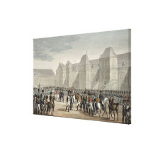 The Abdication of Napoleon and his Departure from Canvas Print