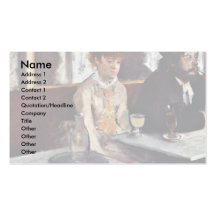 The Absinthe By Edgar Degas Business Cards
