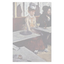 The Absinthe By Edgar Degas Custom Stationery