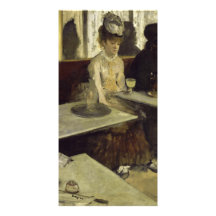 The Absinthe Drinker or L’Absinthe by Edgar Degas Photo Card
