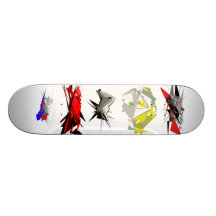 The abstract board skateboard deck
