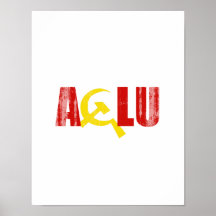 The ACLU is communist Faded.png Print