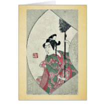 The actor Sanogawa Ichimatsu by Ippitsusai, Buncho Greeting Card