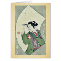 The actor Tomizawa Hanzaburo by Ippitsusai, Buncho Card