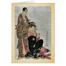 The actors by Toshusai Sharaku, fl. Greeting Cards